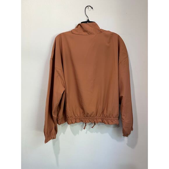 Old Navy Active StretchTech Jacket XL Rust Brown Zip Front Quick Dry - Picture 3 of 7